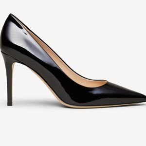M. Gemi The Esatto 90mm Black Patent Leather Heels (35)